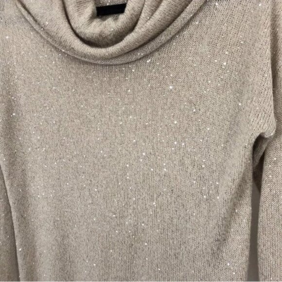 Joie Size XS Mildred Cowl Neck Sequin Lurex Pullover Sweater Alpaca Wool - Picture 6 of 8